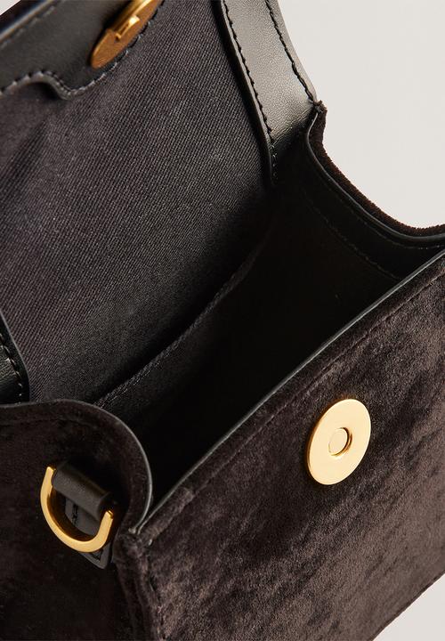 Ted Baker - Rosiya Velvet Mini Top Handle Rose Bag - black