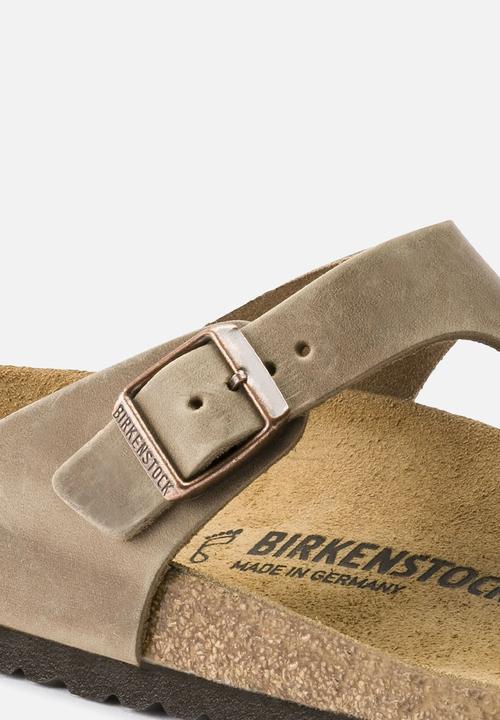Birkenstock - Gizeh BS oiled leather - tobacco brown