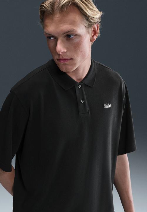 mens black nike polo