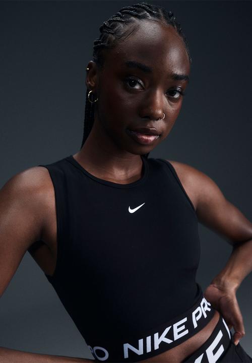 Nike - Pro Crop Tank - Black/White