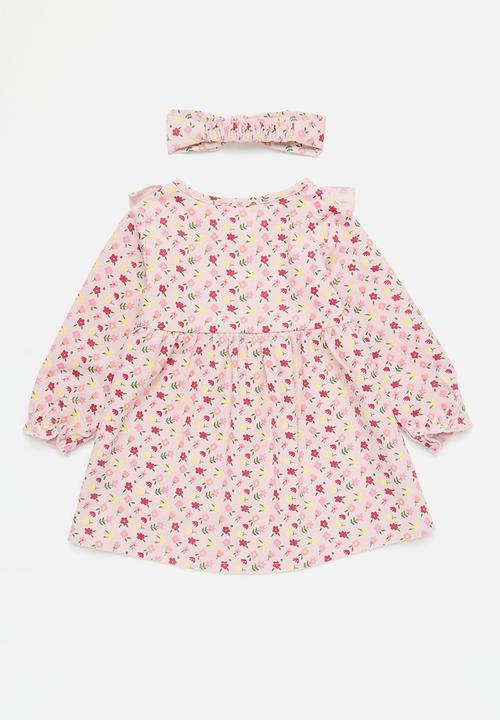 Pop Candy - Dress, stockings & headband set - pink/white
