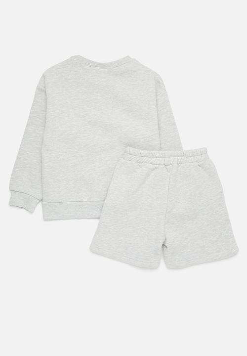 Pop Candy - Sweat top & short set - grey