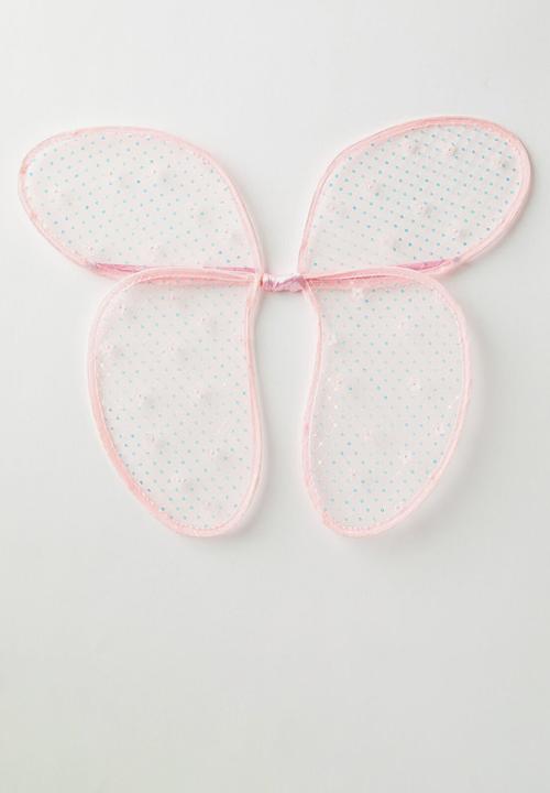 Cotton On - Kids Butterfly Wings - Fairy Pink/Sequins