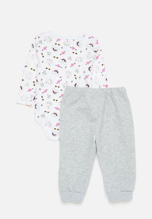 Pop Candy - Printed romper & pants set - multi