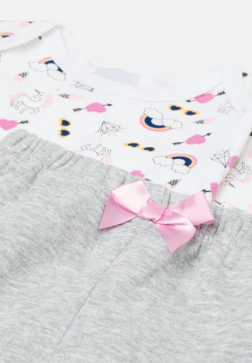 Pop Candy - Printed romper & pants set - multi