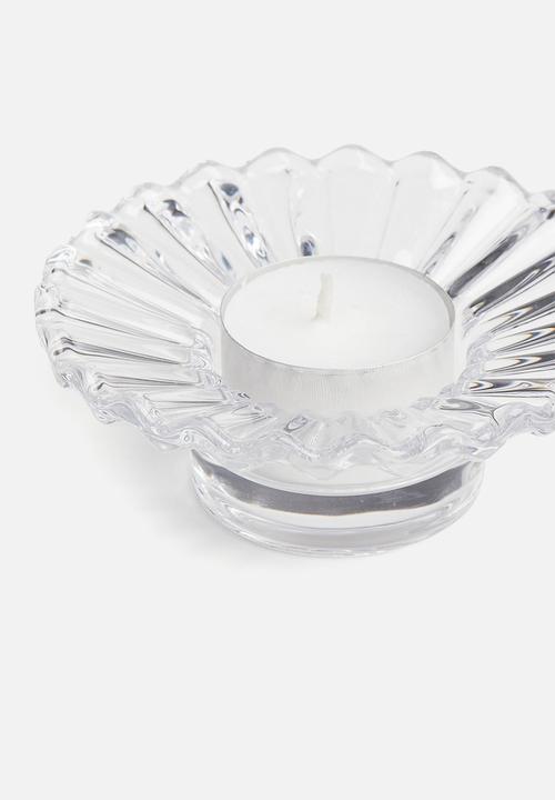 H&M - Glass tealight holder - transparent
