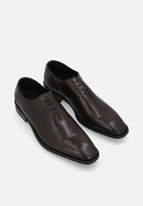 POLO - One cut oxford lace up - brown