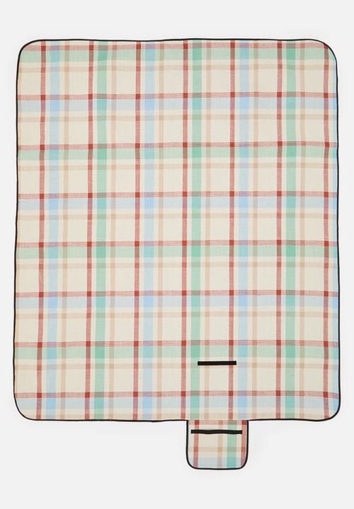 H&S - Picnic blanket acryl natural - multi