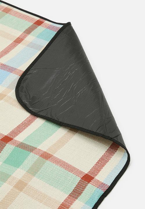 H&S - Picnic blanket acryl natural - multi