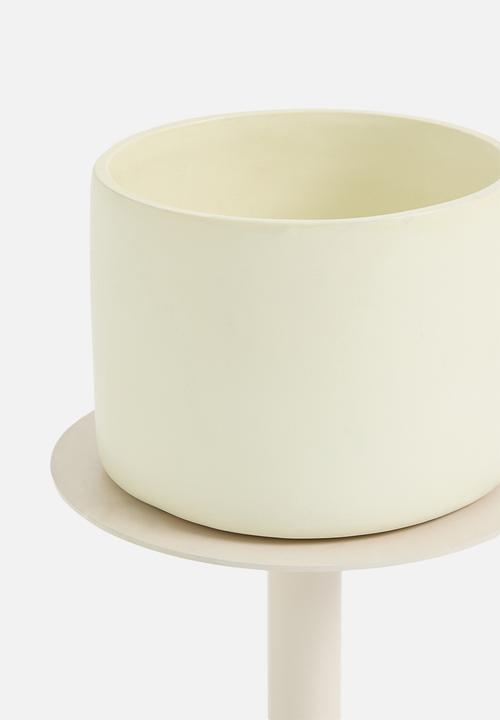Native Decor - Demi planter - off white
