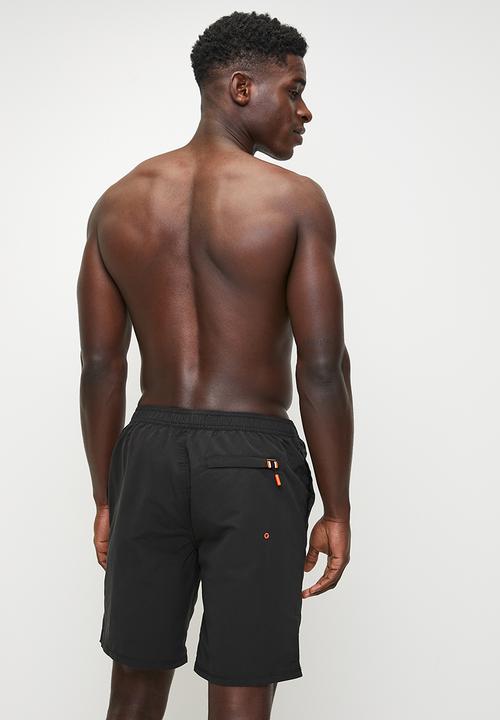 Superdry. - Classic 19 Logo Boardshort - Black