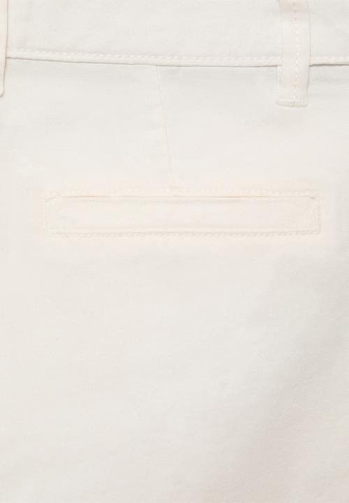 MANGO - Bermudas pico - white