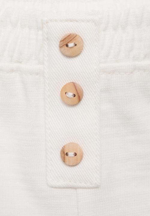 MANGO - Shorts blue - natural