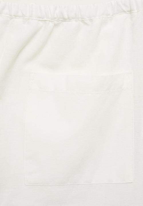 MANGO - Trousers michaela - white