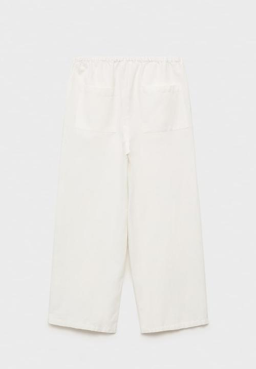 MANGO - Trousers michaela - white