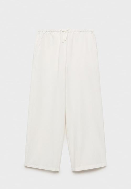 MANGO - Trousers michaela - white