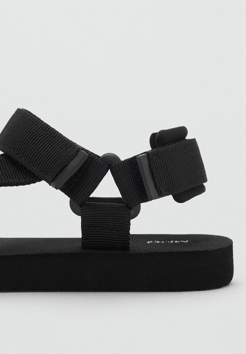 MANGO - Beach shoes route - black
