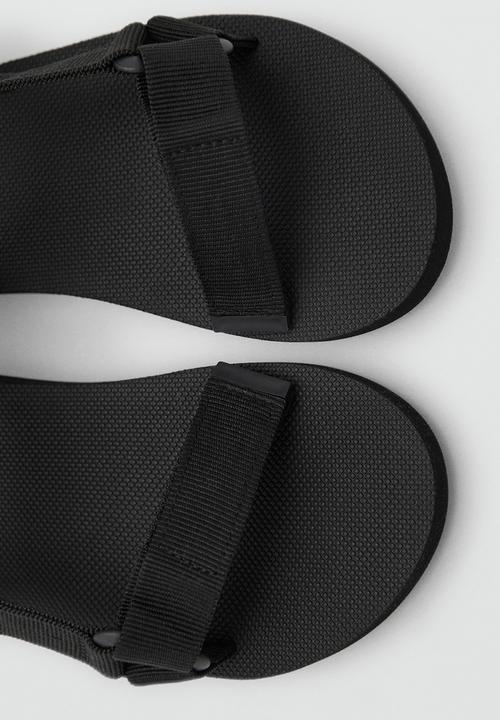 MANGO - Beach shoes route - black