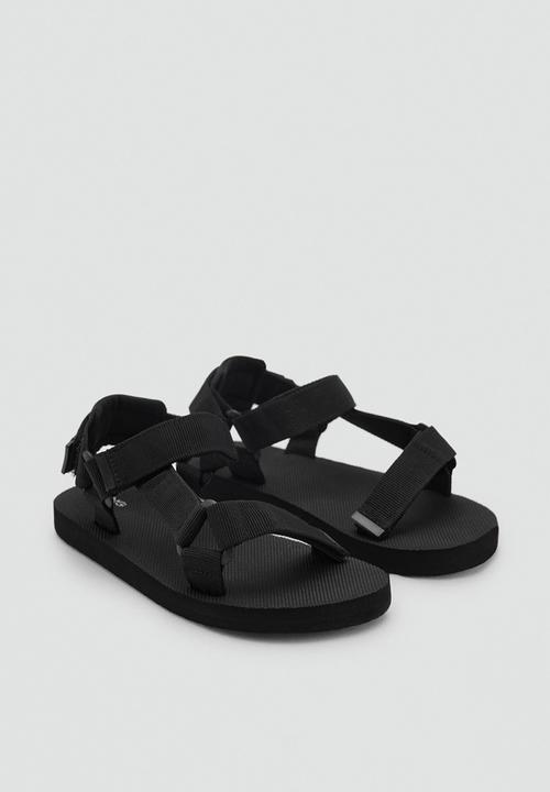 MANGO - Beach shoes route - black