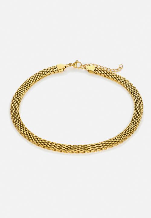 Zoe on Trend - Contemporary Double-Curb Necklace-gold