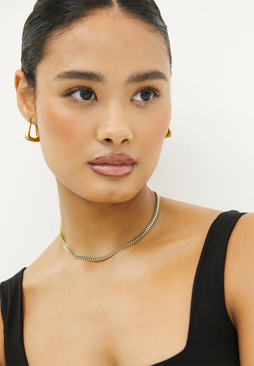 Zoe on Trend - Beautiful Mesh Necklace-gold
