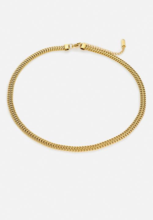 Zoe on Trend - Beautiful Mesh Necklace-gold