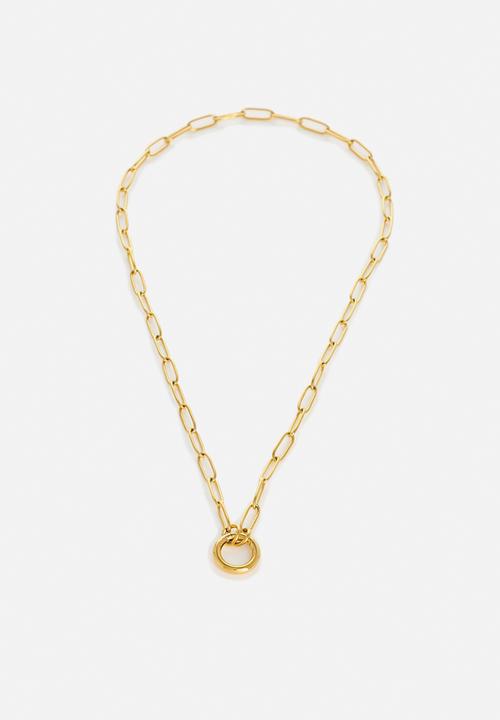 Zoe on Trend - Modern Classic O Ring Necklace - gold