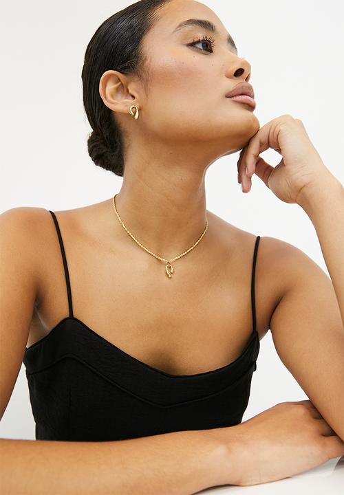 Zoe on Trend - Modern Styled Earring - gold