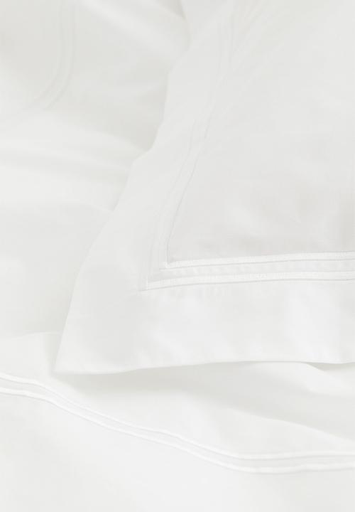 H&M - Cotton percale single duvet cover set - white