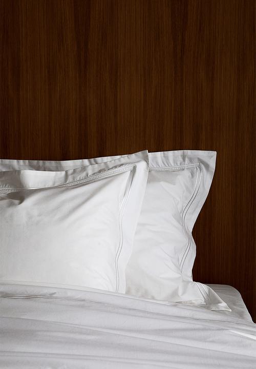 H&M - Cotton percale single duvet cover set - white