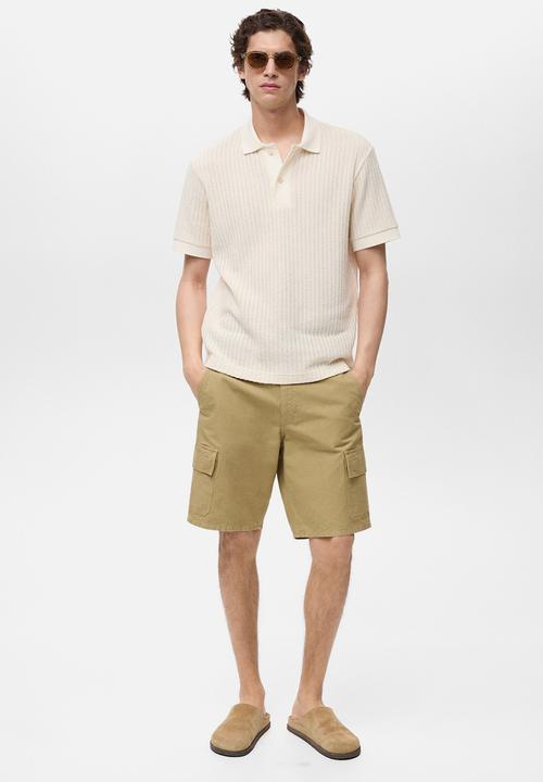 MANGO - Bermudas CONCA - Medium Brown