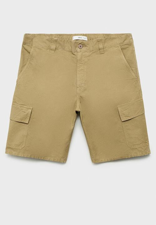 MANGO - Bermudas CONCA - Medium Brown