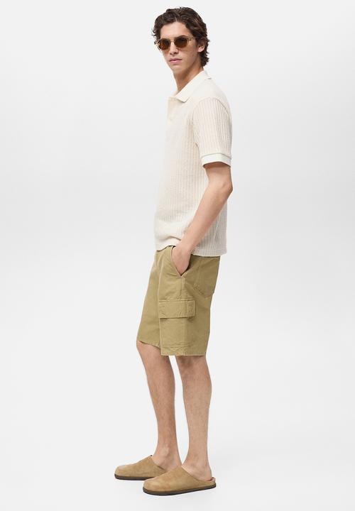 MANGO - Bermudas CONCA - Medium Brown