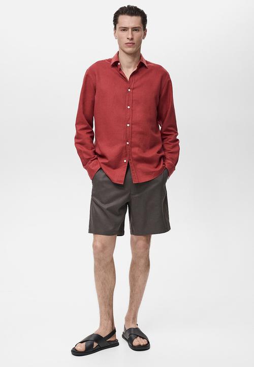 MANGO - Bermudas DARB - Dark Brown