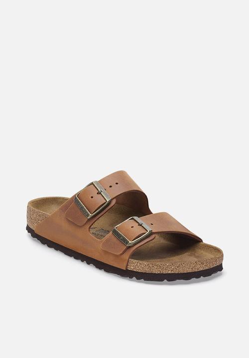 Birkenstock - Arizona BS oiled leahter narrow - cognac