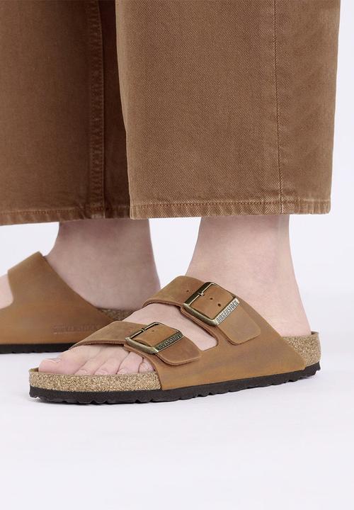 Birkenstock - Arizona BS oiled leahter narrow - cognac