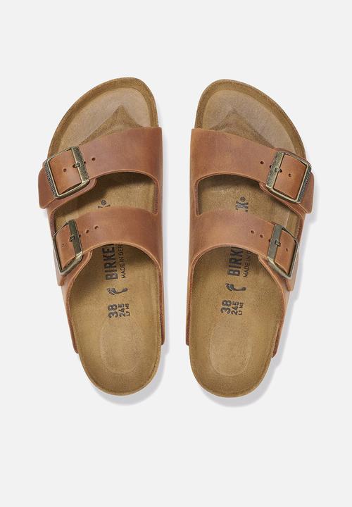 Birkenstock - Arizona BS oiled leahter narrow - cognac