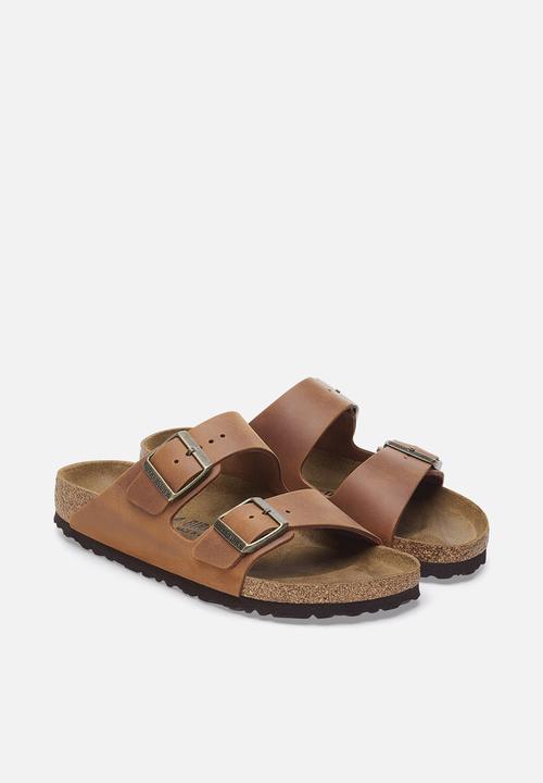 Birkenstock - Arizona BS oiled leahter narrow - cognac
