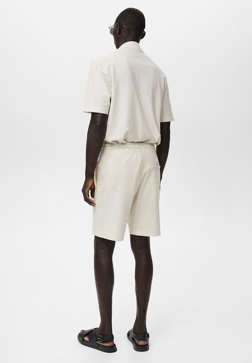 MANGO - Shorts MOYAS - Light Beige