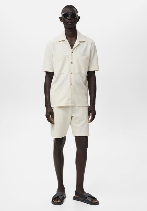 MANGO - Shorts MOYAS - Light Beige
