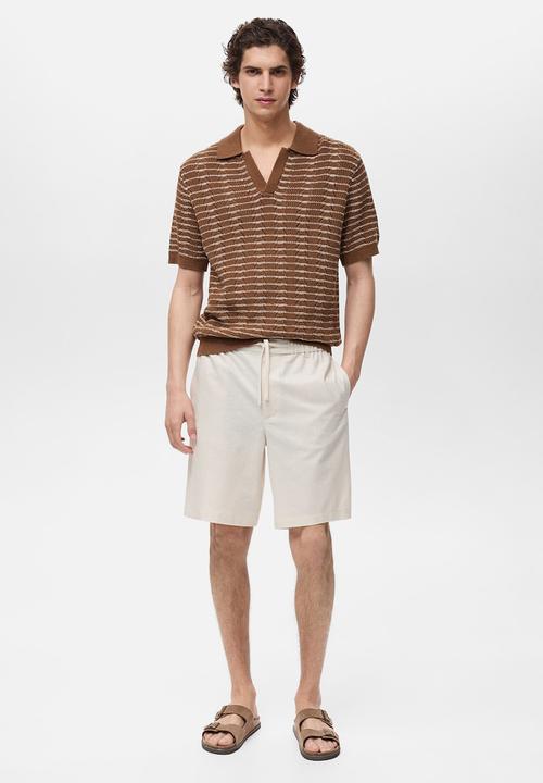 MANGO - Bermudas CABRERA - Light Beige