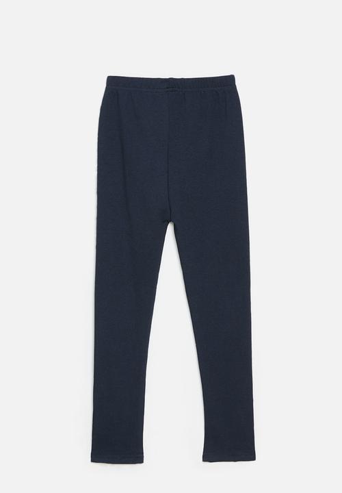 Pop Candy - Floral applique legging -navy blue