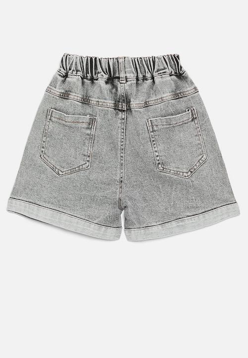 Pop Candy - Denim shorts - grey