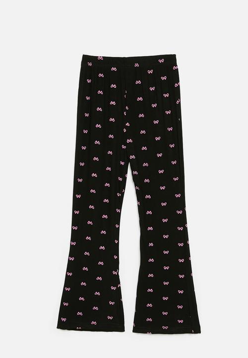 Pop Candy - Flared legging - black & pink