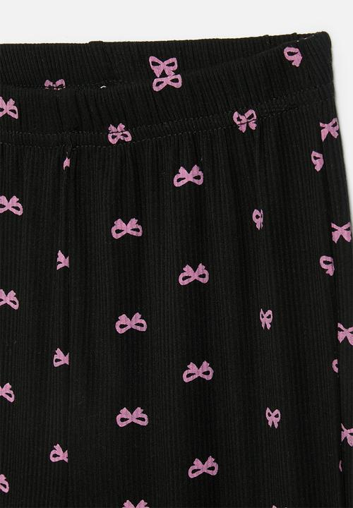 Pop Candy - Flared legging - black & pink