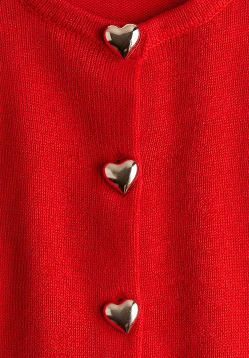 H&M - Cotton cardigan - red