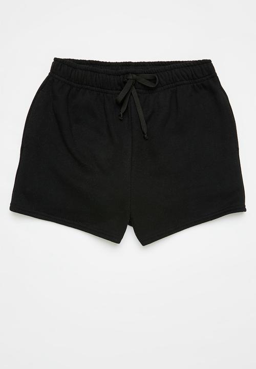 Pop Candy - 2 Pack sweatshorts - black & grey