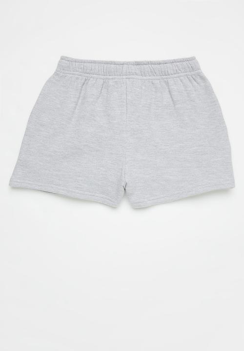 Pop Candy - 2 Pack sweatshorts - black & grey