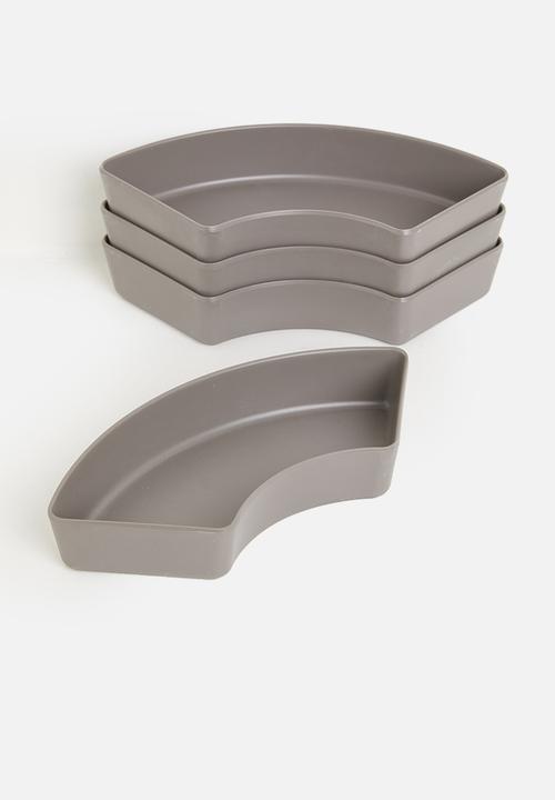 Excellent Houseware - Melamines platter - grey