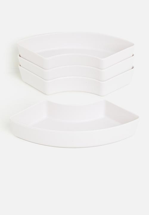 Excellent Houseware - Melamines platter - white 